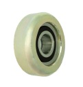 KOVOVÝ VALEC KOLESA fi. 52 mm PRE BRÁNY