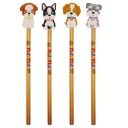 4x Ceruzka s gumou psy psy psy buldog