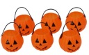 Plastové tekvice na Halloween, 6 kusov, HAL-030