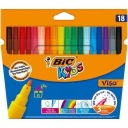 BIC KIDS VISA fixky, fixky, 18 farieb