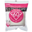 HARIO BIELE PAPIEROVÉ FILTRE PRE ODKAPÁVANIE V60-01 100 ks