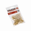 Mosadzné kožené očká 4 mm 100 kusov Kreator
