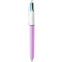 BIC 4COLORS ZÁBAVNÉ PASTELOVÉ AUTOMATICKÉ GUĽAČKO 4 FARBY ŠKOLSKÉ KANCELÁRIE