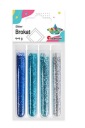 GLITTER Blue SET 4 Shades x4g Craft Fun DEKORACIA Set Skvelý