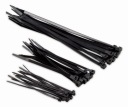 Čierne sťahovacie pásky LONG STRONG 30 cm 25 kusov Kreator