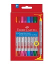 OBOJSTRANNÉ ZNAČOVAČE, 10 KS, FABER CASTELL