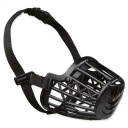 Plastový náhubok, pre psov, čierny, S, dĺžka náhubku 18 cm, šírka popruhu 5 cm