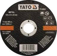 YATO KOVOVÉ REZNÉ KOTÚČE 125X2,5X22 YT-5924