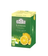 Ahmad Tea Green Lemon Tea 20 zelených vrecúšok s citrónom