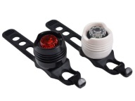 LED svetlá na bicykel vpredu a vzadu, 3 režimy