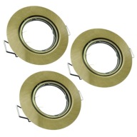 3x Pohyblivé halogénové stropné svietidlo pre LED GU10