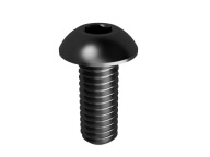 Čierna guličková skrutka M5x16 imbus 10 ks.