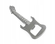 KOVOVÝ STRIEBORNÝ GITAROVÝ OTVÁRAČ NA PIVO