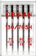 Ihlice organové univerzálne poloploché 130/705H 70-90