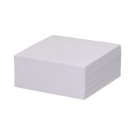Kocka listov papierovej vložky 85x85x35, biela, nelepivá