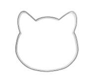 Formička CAT HEAD 6,2 cm - mačička mačiatko mačičky mačiatka