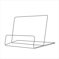 Stojan na letáky A4 z plexiskla LU horizontálny