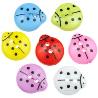 MIX FAREBNÉ GOMBÍKY LIENKY GOMBÍKY 13MM 4KS