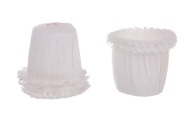Mini krimpovacie poháre BIELE 30x35mm 35ks Deco