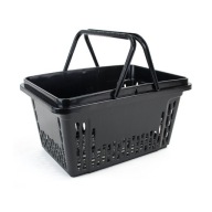 Nákupné košíky košíky nákupný košík Čierny 20L