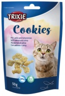 Trixie Cookies s lososom a mačacou trávou pre mačky 50 g
