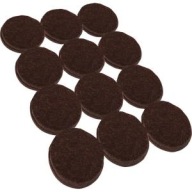 Hrubé plstené podložky na nábytok, stoličky, stoličky, hnedé kolieska, 12 ks, 5 mm