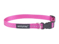 amiplay Reflective S reflexný golier, ružový