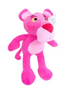 Veľký plyšový maskot PANTHER - RUŽOVÝ jemný a príjemný plyš 26 CM