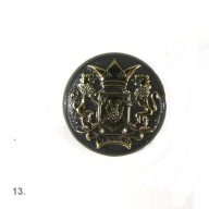13.NOŽNÉ GOMBÍKY S KARTOU _ SIVÁ, 22mm _ 1 ks.
