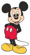 NÁLEPKA NA OKENNÝ ZRKADLOVÝ NÁBYTOK OKENNÁ MICKEY MOUSE