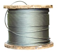 Lano Oceľové pozinkované lano 12mm 6x19 horúce 1m
