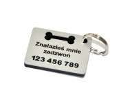 Obojstranný prívesok pre psa, kľúčenka, extra!