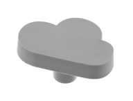 CLOUD detská kľučka na nábytok silikónová, šedá