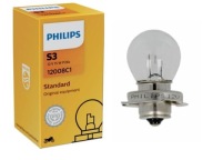 781806 PHILIPS ŽIAROVKA 12V S3 12V 15W MOTOCYKEL P26S /KRABIČKA/ 1- KS PHIL