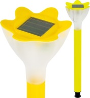 SOLAR LED lampa do kvetinovej záhrady, ŽLTÝ KVET