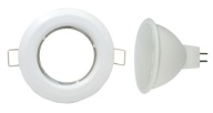 PEVNÉ SVIETIDLO DO SOUFFIT, BIELA ​​STRIECHA + G5,3 LED 7W