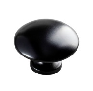Nábytkový gombík MUSHROOM, BLACK METAL
