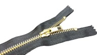 Zips NA DŽÍNSKY 18cm. ČIERNA
