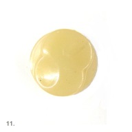 11.PLASTOVÉ GOMBÍKY NA NOŽIČKU _ BÉŽOVÉ, 22mm _ 1 ks.