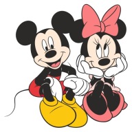 NÁLEPKA NA OKENNÝ ZRKADLOVÝ NÁBYTOK OKENNÁ MINNIE MOUSE