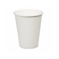 POHÁRKY Z BIELEHO PAPIERA, JEDNORAZOVÉ, 250ML, 100 ks