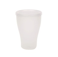 Plastový pohár s vrchnákom na müsli, polievku, nápoje, Sagad White, 500 ml