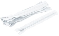 Zips na nohavičky s OTVORNÝM BLOKOM 2 ks 18 cm BIELY