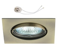 Halogénový objímka pre LED GU10 230V CT22, patina