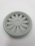 Plastový nábytkový prieduch, fi/40mm, sivý, 4 ks
