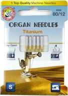 ORGAN poloploché titánové ihly 75 ECO BOX