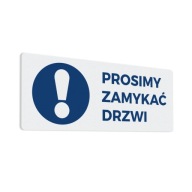 Prosím, zatvorte dvere - nálepka 10x25