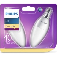 2 x E14 LED žiarovka 5,5W=40W 520lm PHILIPS 4000K