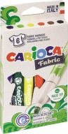 CARIOCA fixy na látky, 6 farieb