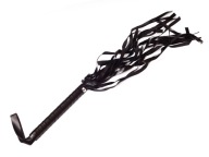 Kožený bič Čierny bič BDSM bič 50 cm Zábavný